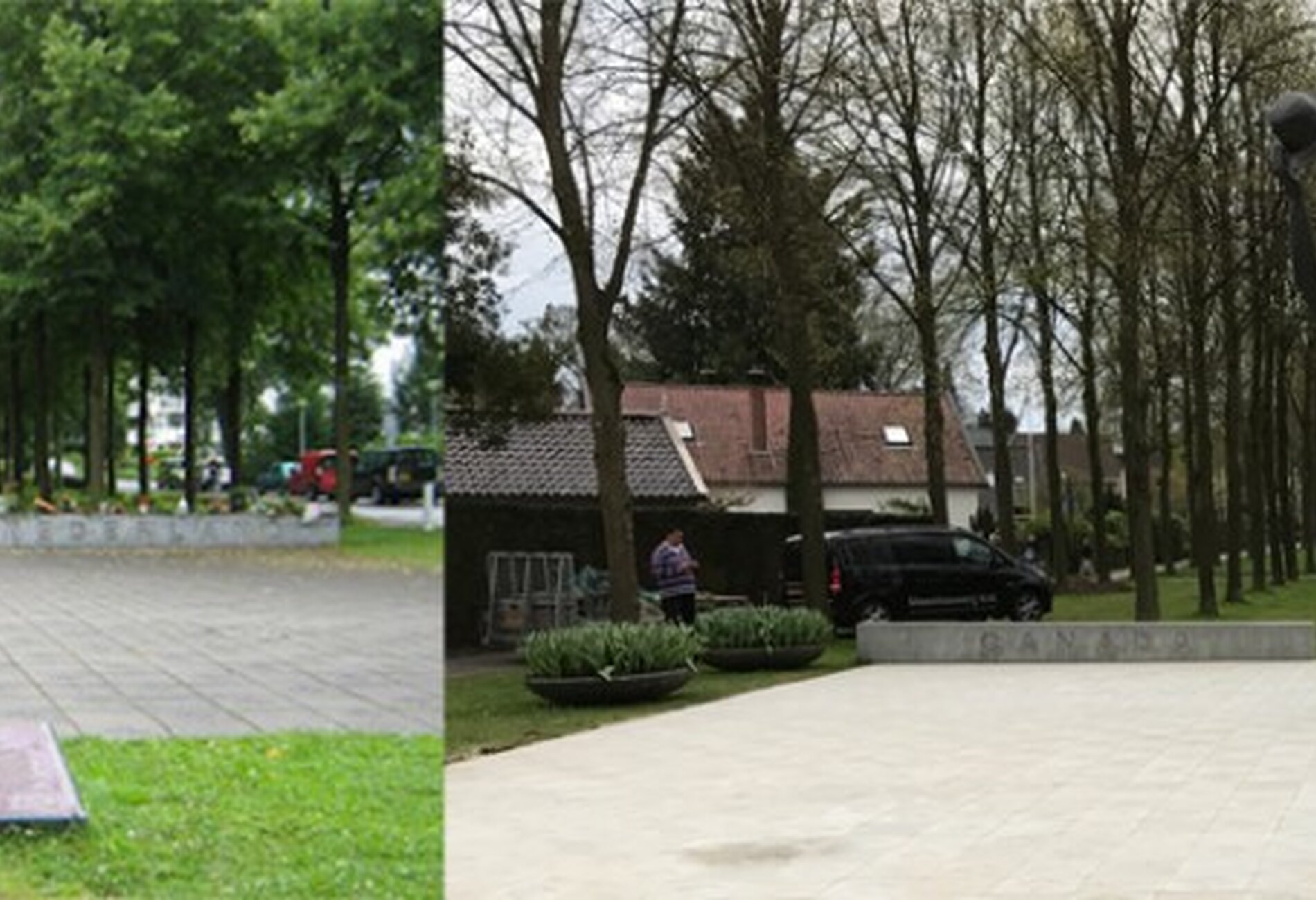 Man met de twee hoeden -  renovatie en vervanging van tegels 2017
